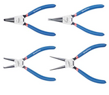 DongCheng HD071507 4-Piece 7-Inch / 180mm Industrial Circlip Pliers Set (Internal & External, Straight & Bent)