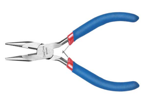 DongCheng HD070603 5-Inch / 125mm Precision Mini Long Nose Plier with Spring Action