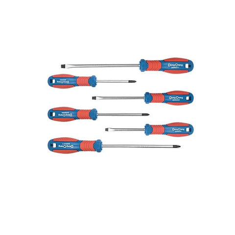 DongCheng HD091252 6-Piece Professional Magnetic Chrome Vanadium (CR-V) Screwdriver Set