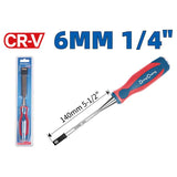 DongCheng HD102000 6mm (1/4") Chrome Vanadium (CR-V) Professional Wood Chisel with Striking End