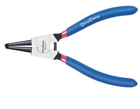 DongCheng HD071414 7-Inch / 165mm Bent Tip 90-Degree External Circlip Plier (1.8mm Tip)