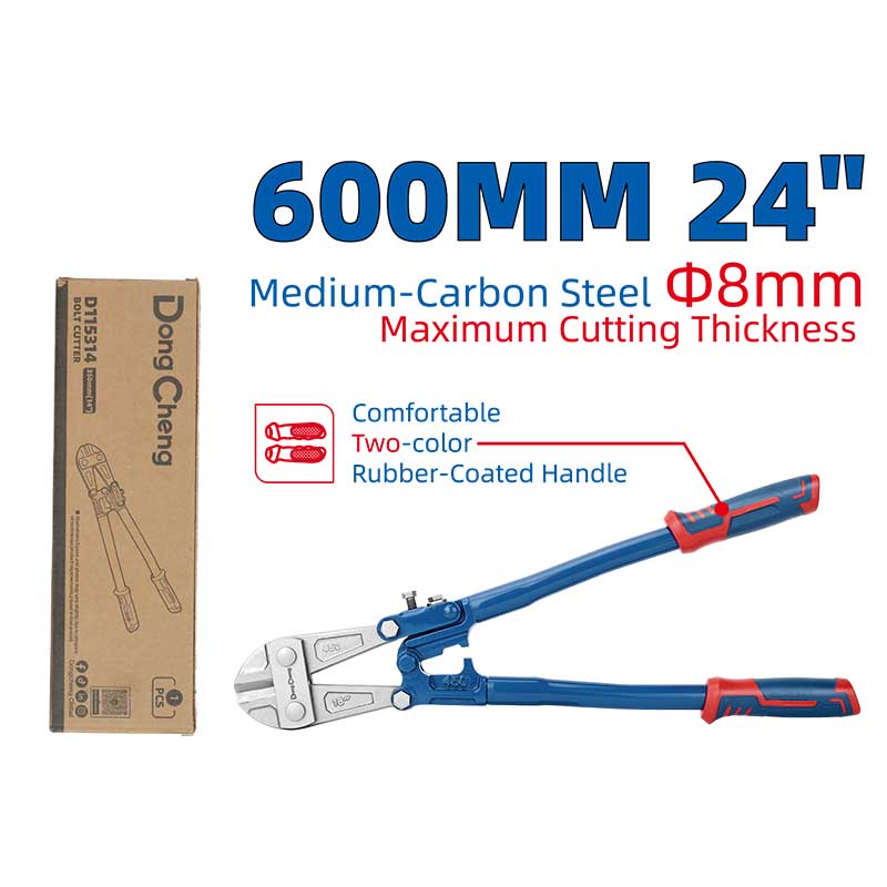 DongCheng HD115324 24" / 600mm Industrial Heavy-Duty Bolt Cutter (Φ8mm Medium-Carbon Steel)
