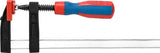 DongCheng HD071202 50x200mm Heavy-Duty Woodworking F-Clamp with Ergonomic Handle (170 KGS Clamp Force)