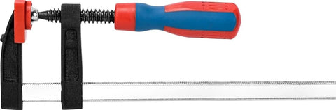 DongCheng HD071202 50x200mm Heavy-Duty Woodworking F-Clamp with Ergonomic Handle (170 KGS Clamp Force)