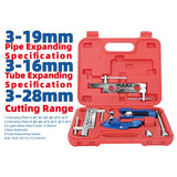 DongCheng HD114000 Master Pipe Flaring, Expanding & Cutting Tool Set (3–19mm Expanding, 3–28mm Cutter)