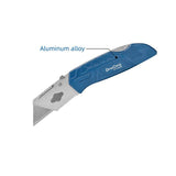DongCheng HD110406 150mm Heavy-Duty Aluminum T-Model Utility Knife with 6 PCS CK75 Trapezoid Blades