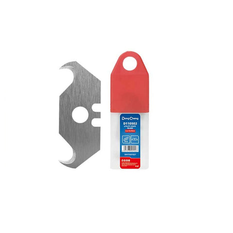 DongCheng HD110502 10-Piece Professional SK5 High-Carbon Steel Hook Utility Knife Replacement Blades (0.6 x 19 x 49mm)