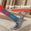 DongCheng HD100400 8 OZ / 250g Drop-Forged 45# Carbon Steel Claw Hammer with Fiberglass Handle
