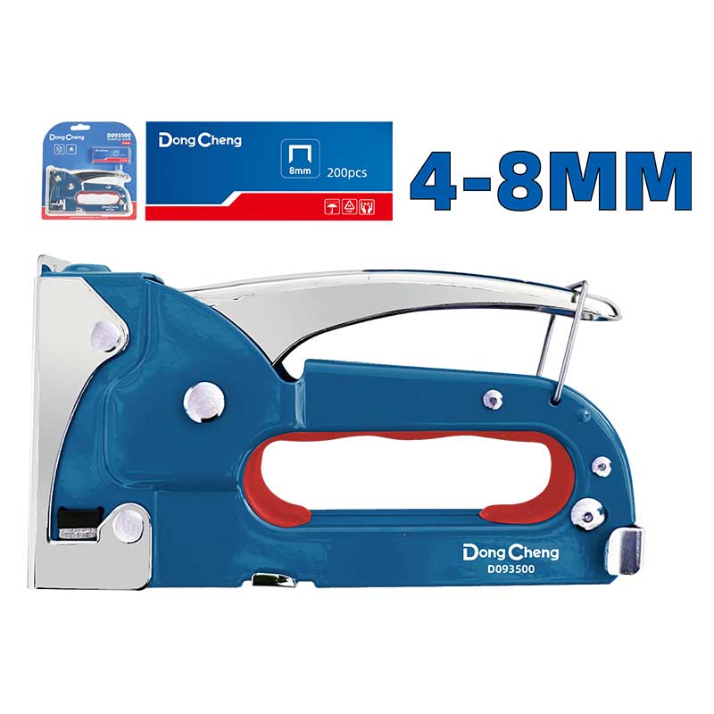 DongCheng HD093500 Heavy-Duty 4-8mm Manual Hand Staple Gun for Upholstery & Carpentry