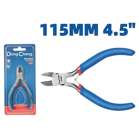 DongCheng HD070606 4.5-Inch / 115mm Heavy-Duty Precision Mini Diagonal Cutting Plier