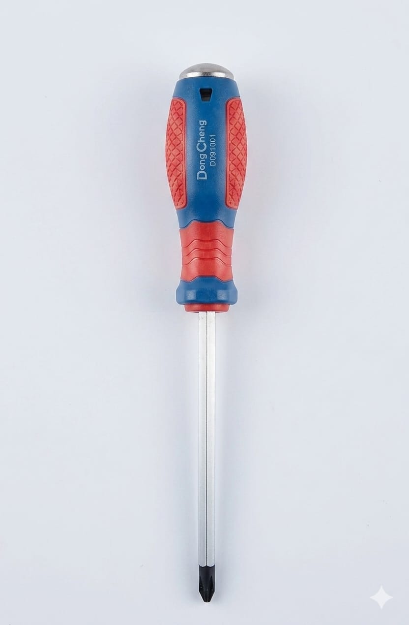 DongCheng HD091001 PH2 x 150mm Strike-Through Hex Shank Phillips Impact Screwdriver (CR-V Steel)