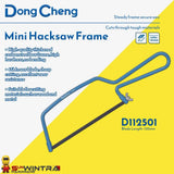 DongCheng HD112501 6" / 150mm Compact Mini Hacksaw Frame with 65Mn Blade (A3 Steel Body)