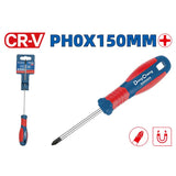 DongCheng HD090402 PH0 x 150mm Extra-Long Precision Magnetic Chrome Vanadium (CR-V) Phillips Screwdriver