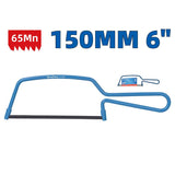 DongCheng HD112501 6" / 150mm Compact Mini Hacksaw Frame with 65Mn Blade (A3 Steel Body)