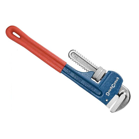 Dongcheng Heavy Duty Pipe Wrench 14 Inch 350 mm – 50 mm Maximum Clamping Diameter, Drop-Forged Carbon Steel Mobile Jaw