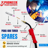 PANASONIC 400 MIG Welding Torch Spare Parts & Consumables