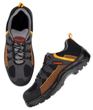 Karam Flytex Grey & Orange Sporty Safety Shoes FS210