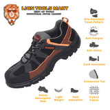 Karam Flytex Grey & Orange Sporty Safety Shoes FS210