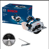 Bosch GKS 185-LI 165mm Professional Cordless Circular Saw | 18V Brushless Motor | 57mm Cutting Depth | Dust Extraction Port | Bare Tool