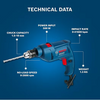 Bosch GSB 500 RE Corded Electric Impact Drill Tool Set | 500W | 10mm Chuck | GSB 500 RE KIT