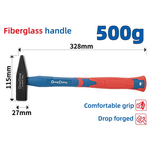 DongCheng HD100604 500g Professional Drop-Forged 45# Carbon Steel Machinist Hammer (German Type)