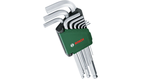 Bosch Hex Key Set 9-Piece | 1600A032V1 | Metric Allen Key Set