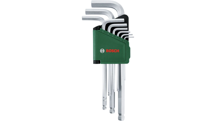 Bosch Hex Key Set 9-Piece | 1600A032V1 | Metric Allen Key Set