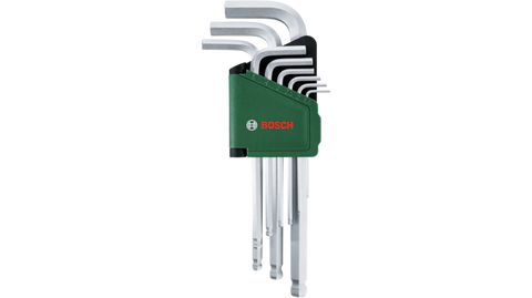 Bosch Hex Key Set 9-Piece | 1600A032V1 | Metric Allen Key Set