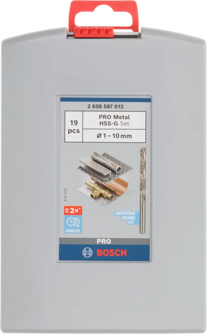 Bosch Professional PRO Metal HSS-G Twist Drill Bit Set