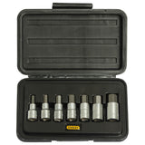 Stanley, Stanley 1-89-099, Stanley Hex Bit Socket Set, 7Pcs Hex Bit Socket Set, 1/2 Inch Square Drive Socket Set, Metric Hex Bit Socket, Allen Bit Socket Set, Chrome Vanadium Socket Set, Professional Socket Set, Mechanic Tool Set, Automotive Repair Tools, Industrial Hand Tools, Workshop Tools, Garage Equipment, Torque Wrench Accessories, Ratchet Socket Set, Hex Socket Set, Heavy Duty Socket Set, Stanley Hand Tools, Lion Tools Mart