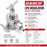 GASCO Heavy Duty LPG Regulator 22mm / 25mm