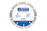 METPLUS Diamond Saw Blade – Segmented, Turbo & Rim Diamond Cutting Blade for Granite, Marble, Concrete, Stone & Tiles