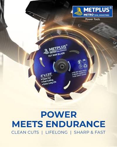 METPLUS TCT Cutting Wheel – Tungsten Carbide Tipped Saw Blade for Fast, Clean & Durable Cutting Applications