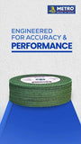METPLUS Double Net Cutting Wheel – Abrasive Cutting Disc for Stainless Steel, General Steel & Metal Cutting