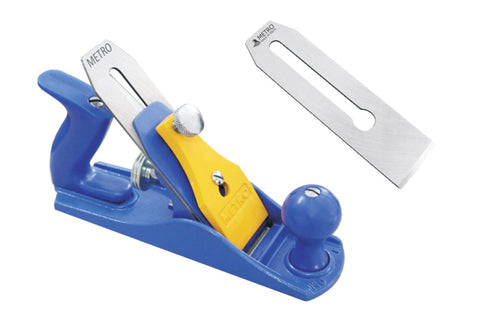 METRO Iron Jack Plane Heavy-Duty Woodworking Hand Plane, Adjustable Metal Body Plane for Carpentry, Furniture Making & Woodworking