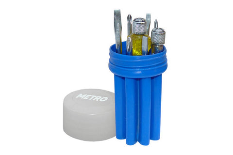 METRO Screwdriver Kit for electrical, mechanical, workshop and DIY applications. Compact multi-piece screwdriver set with convenient storage.
