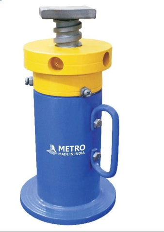 METRO Steel Body Screw Jack – Heavy Duty Vehicle Lifting Jack for 5 Ton, 10 Ton, 15 Ton, 25 Ton, 35 Ton & 50 Ton Capacity