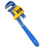 METRO Pipe Wrench Heavy Duty Drop Forged Steel with Hardened Jaws for Plumbing and Maintenance Work