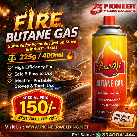 Magic Butane Gas Canister (225g / 400ml) – High-Efficiency Fuel for Portable Stoves & Torches