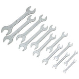 Stanley 70-379E 8-piece Chrome Vanadium double open ended spanner set with Maxi-Drive anti-slip jaws for automotive and workshop applications