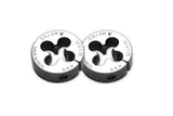 Metro HSS Round Dies — high speed steel, BSW, metric & BSP sizes, 1" to 2" outer dia. 