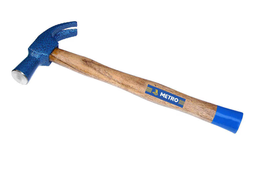 Metro Claw Hammer – Wooden & Fibre Handle, 3/4 lb & 1 lb