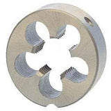 Metro HSS Round Dies — high speed steel, BSW, metric & BSP sizes, 1" to 2" outer dia. 