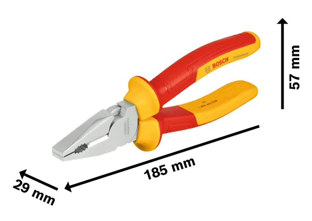 Bosch VDE Combination Pliers 180 mm Professional (1 600 A02 NE1)