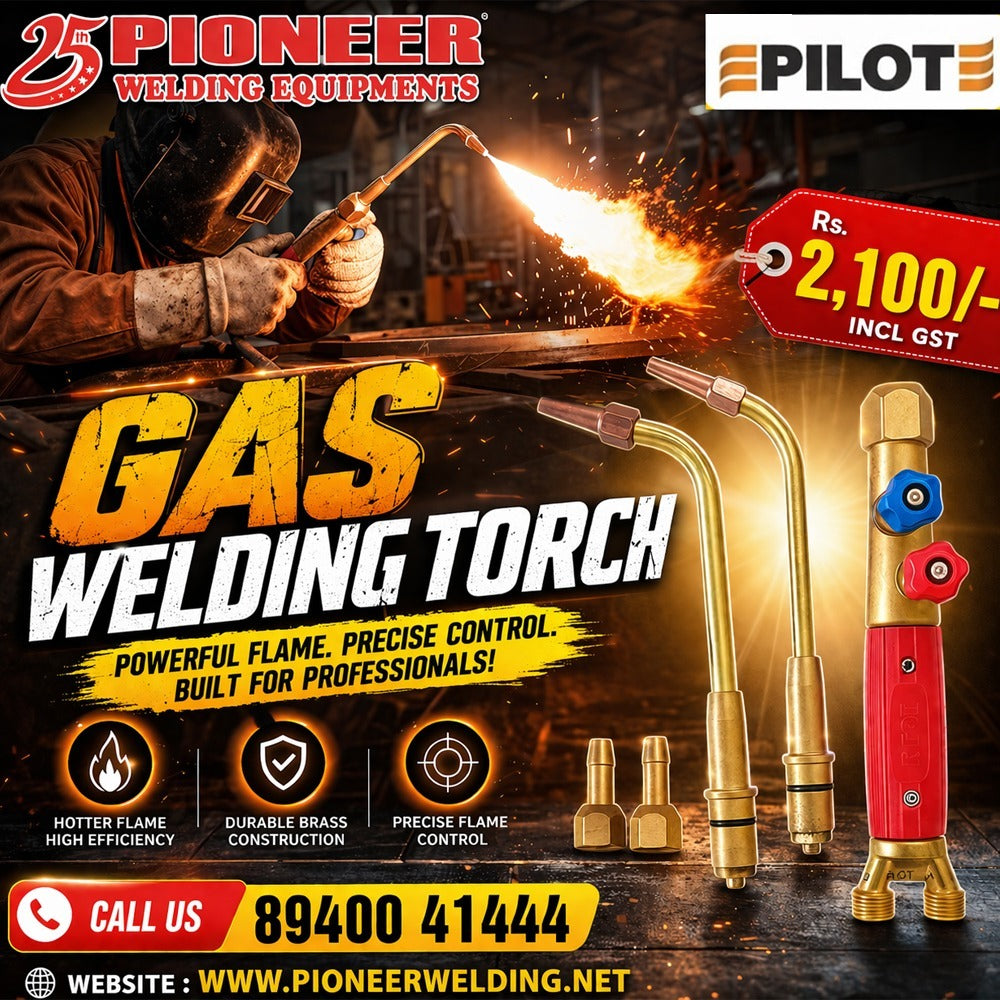 Pilot Gas Welding Torch – Heavy Duty Brass Gas Welding & Brazing Torch