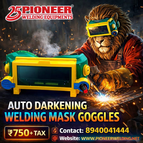 Pioneer Auto Darkening Welding Goggles for eye protection during MIG and TIG welding