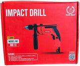RALLIWOLF RID13 13mm Impact Drill 650W Variable Speed Reversible Rotary Drill for Masonry and General Drilling Applications