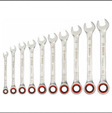 Bosch Professional Ratchet Spanner Set 10 Pcs | Combination Ratchet Wrench Set | 1 600 A02 AU0