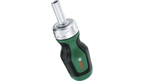 Bosch Stubby Bit Ratchet Screwdriver + 6 Bits | Compact Ratchet Screwdriver