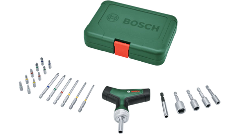 Bosch Bit Ratchet Screwdriver T-handle Set